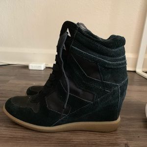 Sam Edelman black wedge tennis shoes